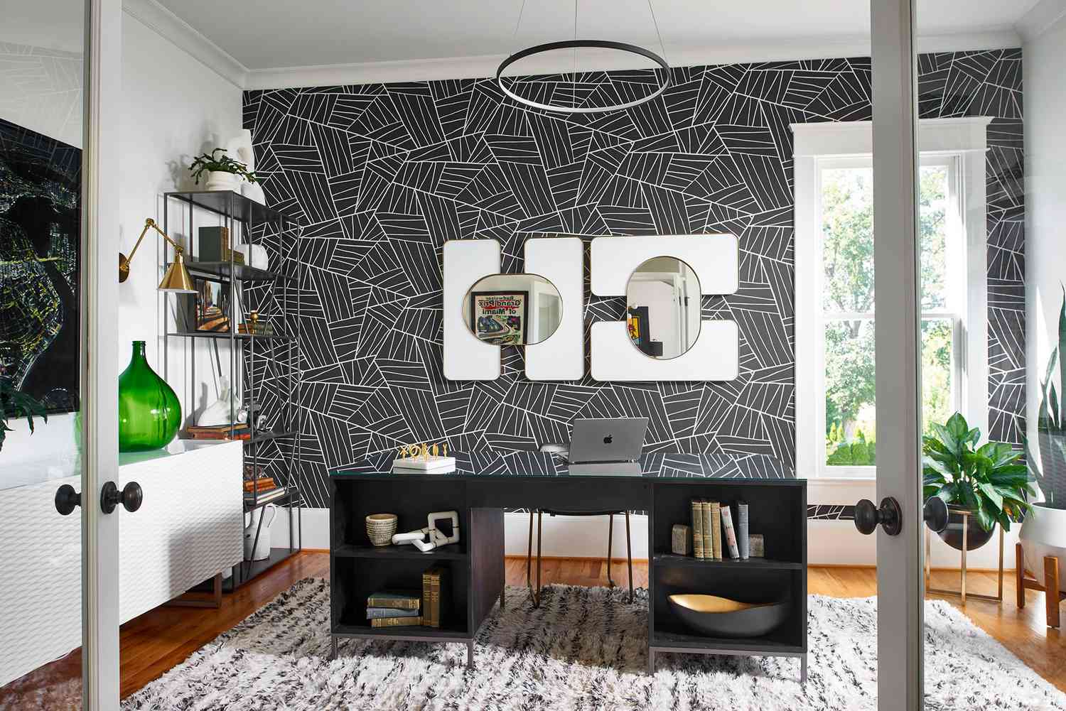 Professional office wallcovering installation